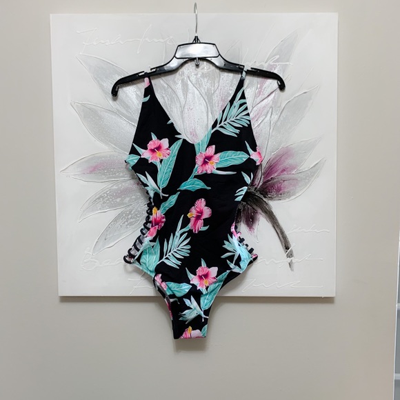 SOLD Shein Swimsuit Size S Tropical Shekini NWOT - Picture 5 of 7
